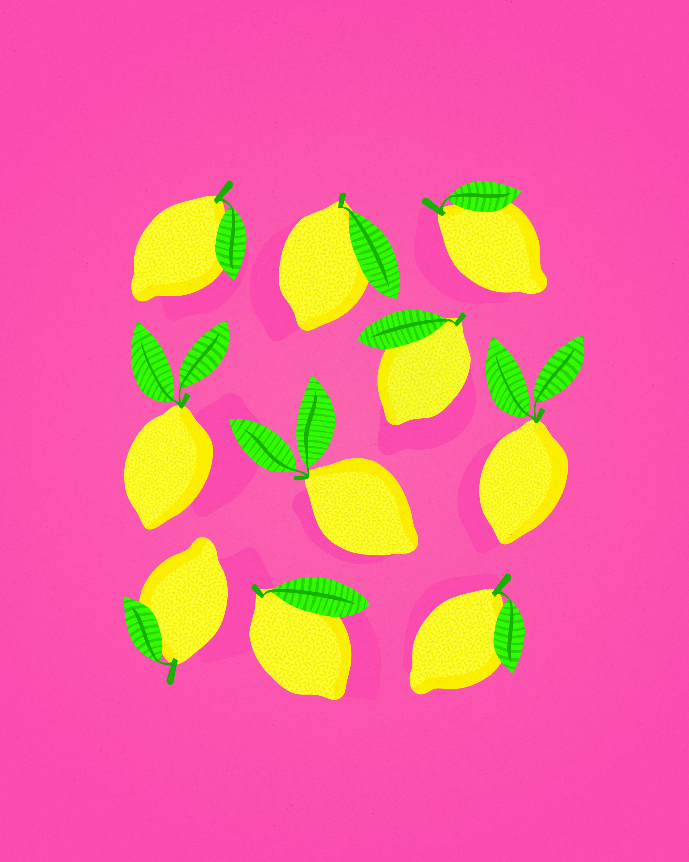 Vera lemon print illustration
