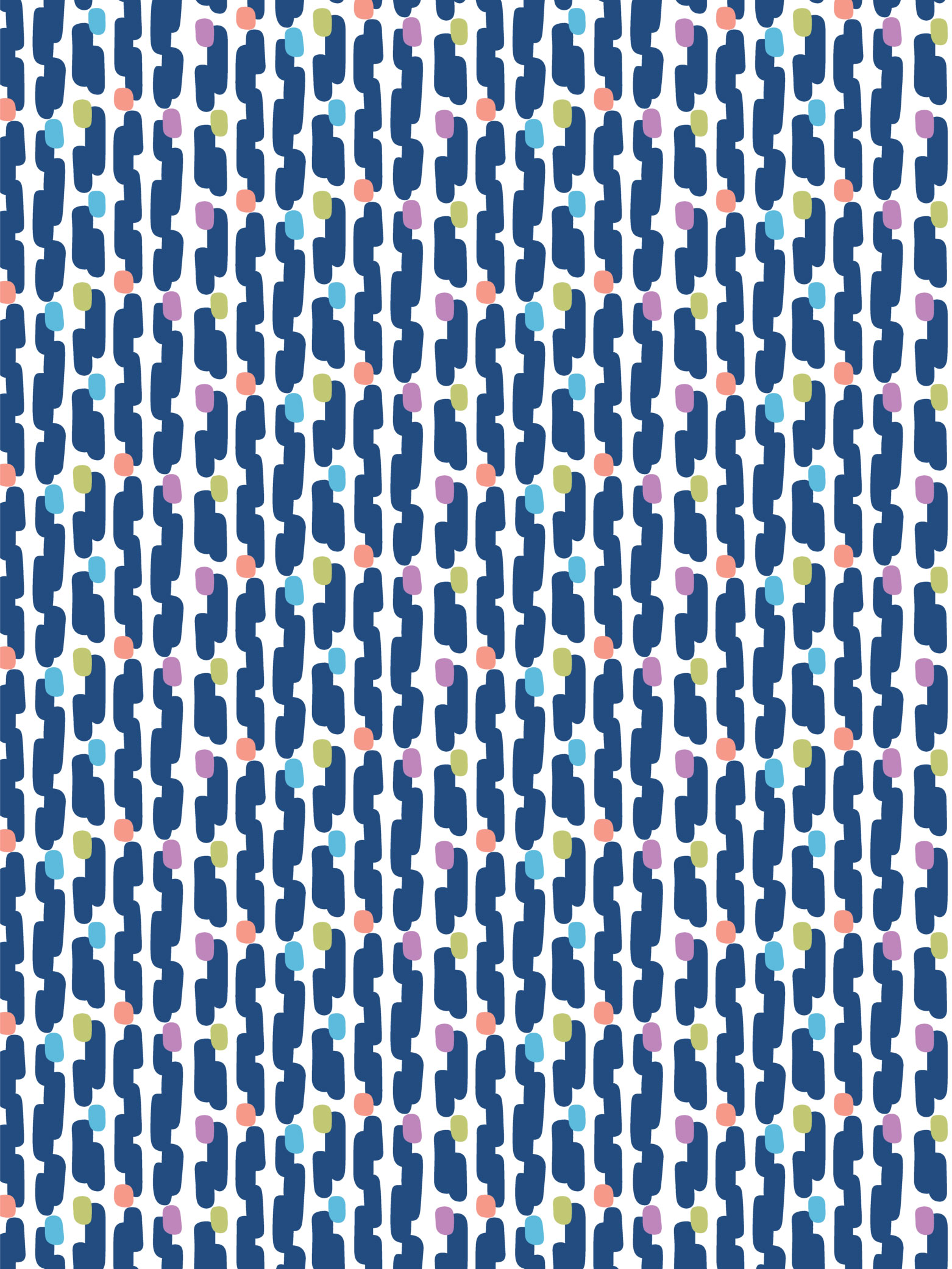 Remi vertical dash multicolor pattern