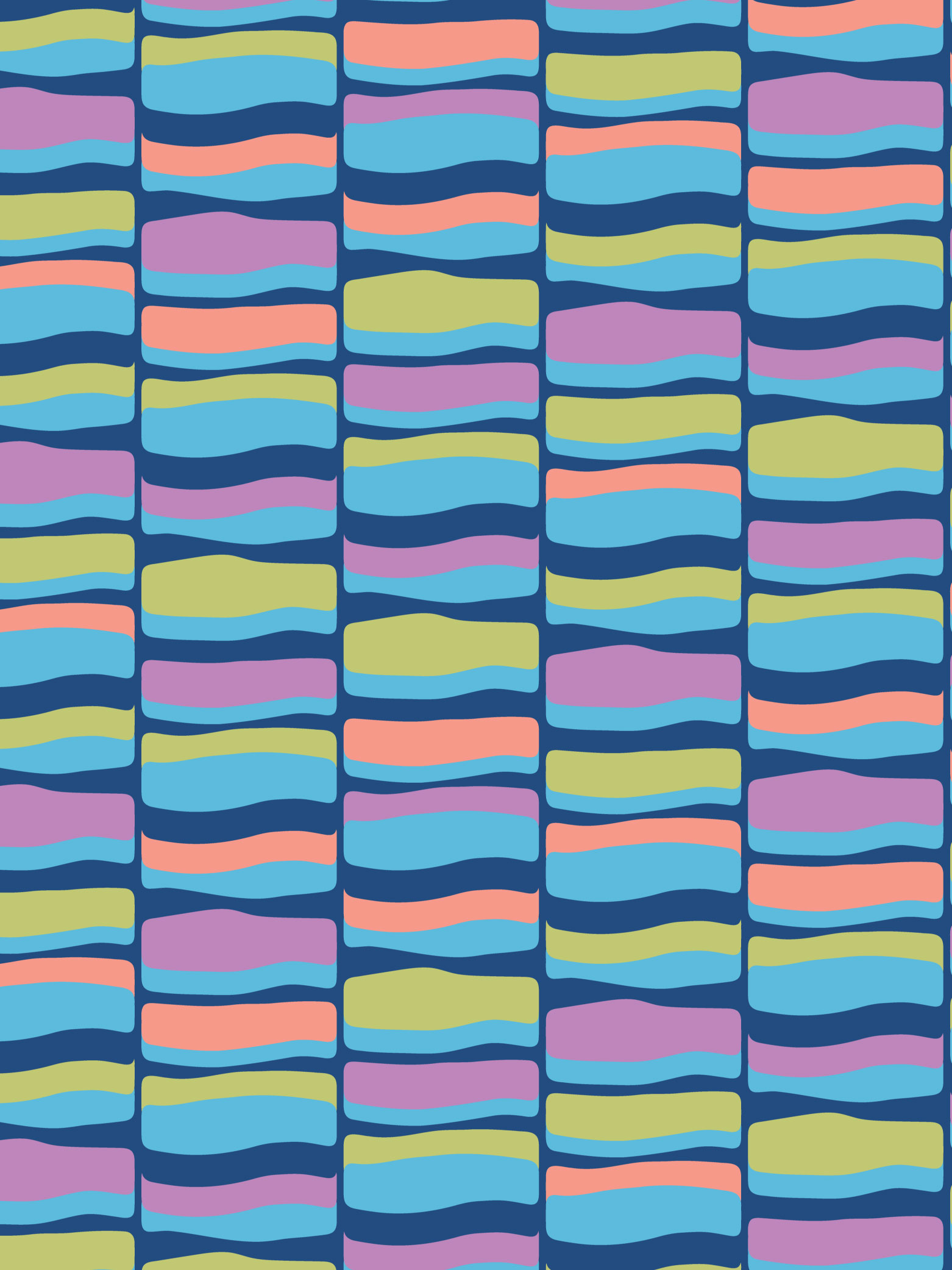 Remi wavy stripe multicolor pattern