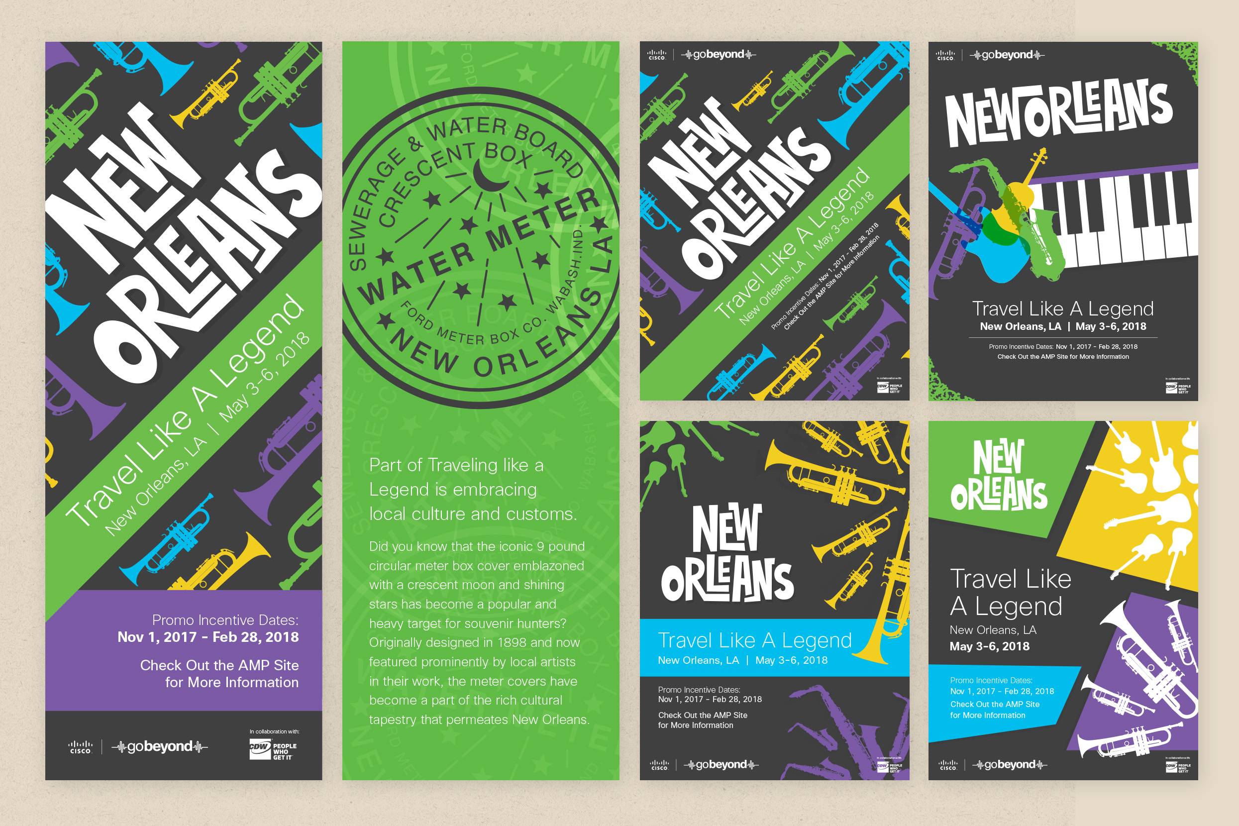 Selection of print materials created for program