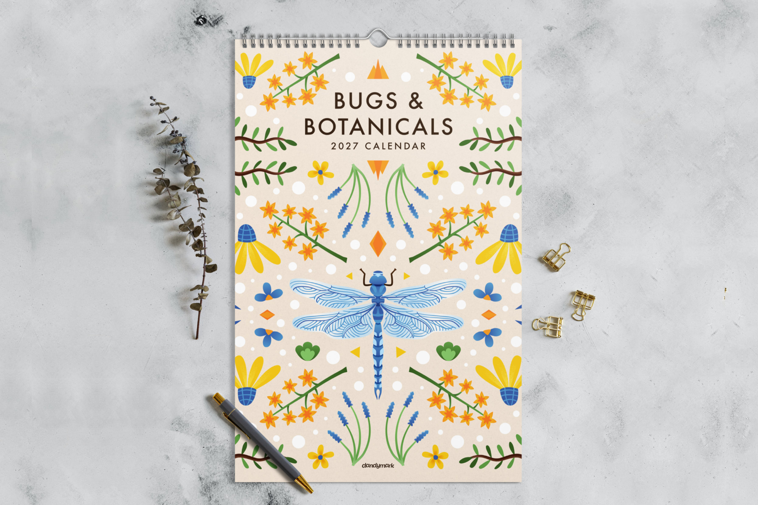 Bugs & Botanicals Wall Calendar
