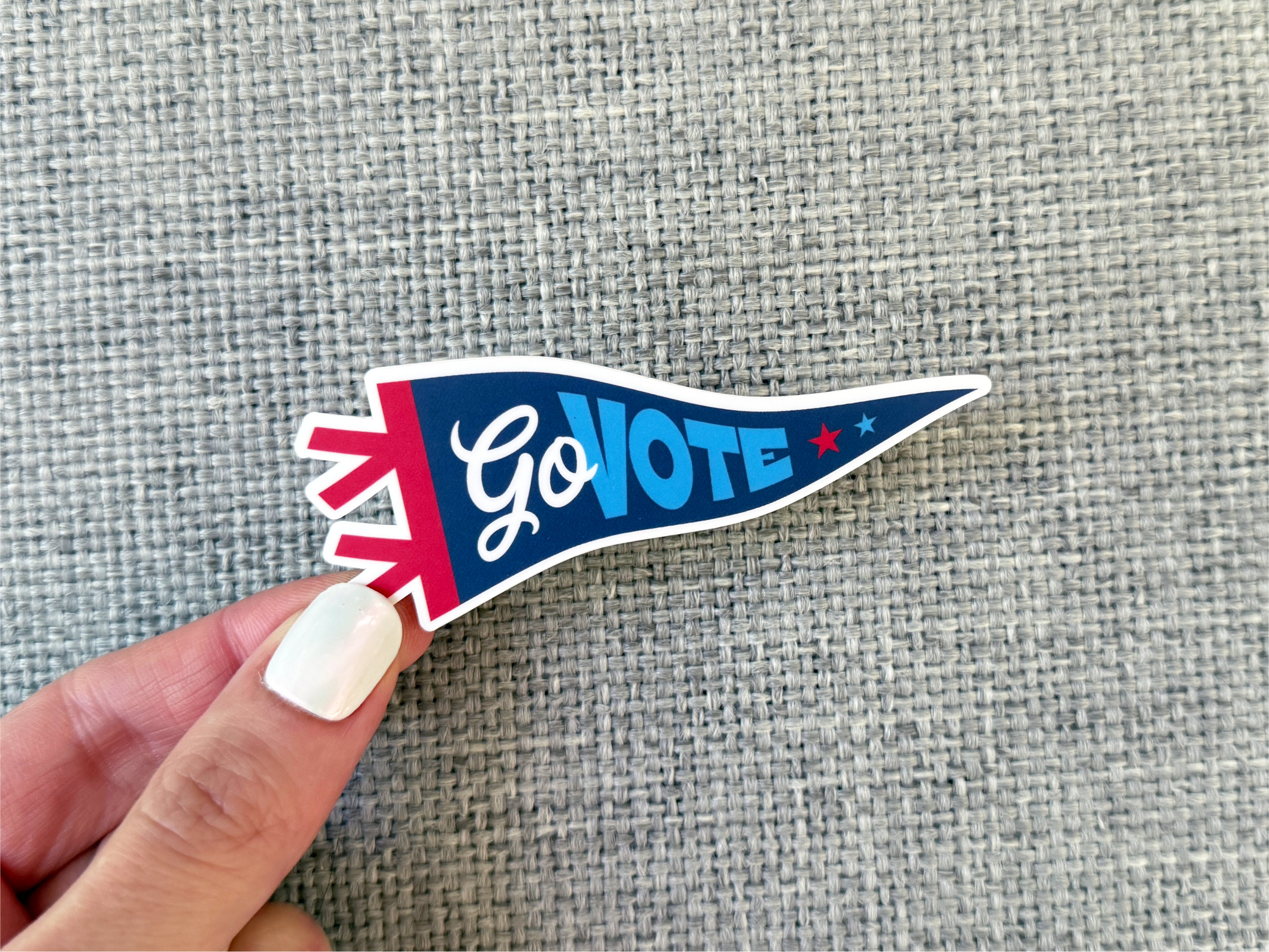 Vote pennant sticker