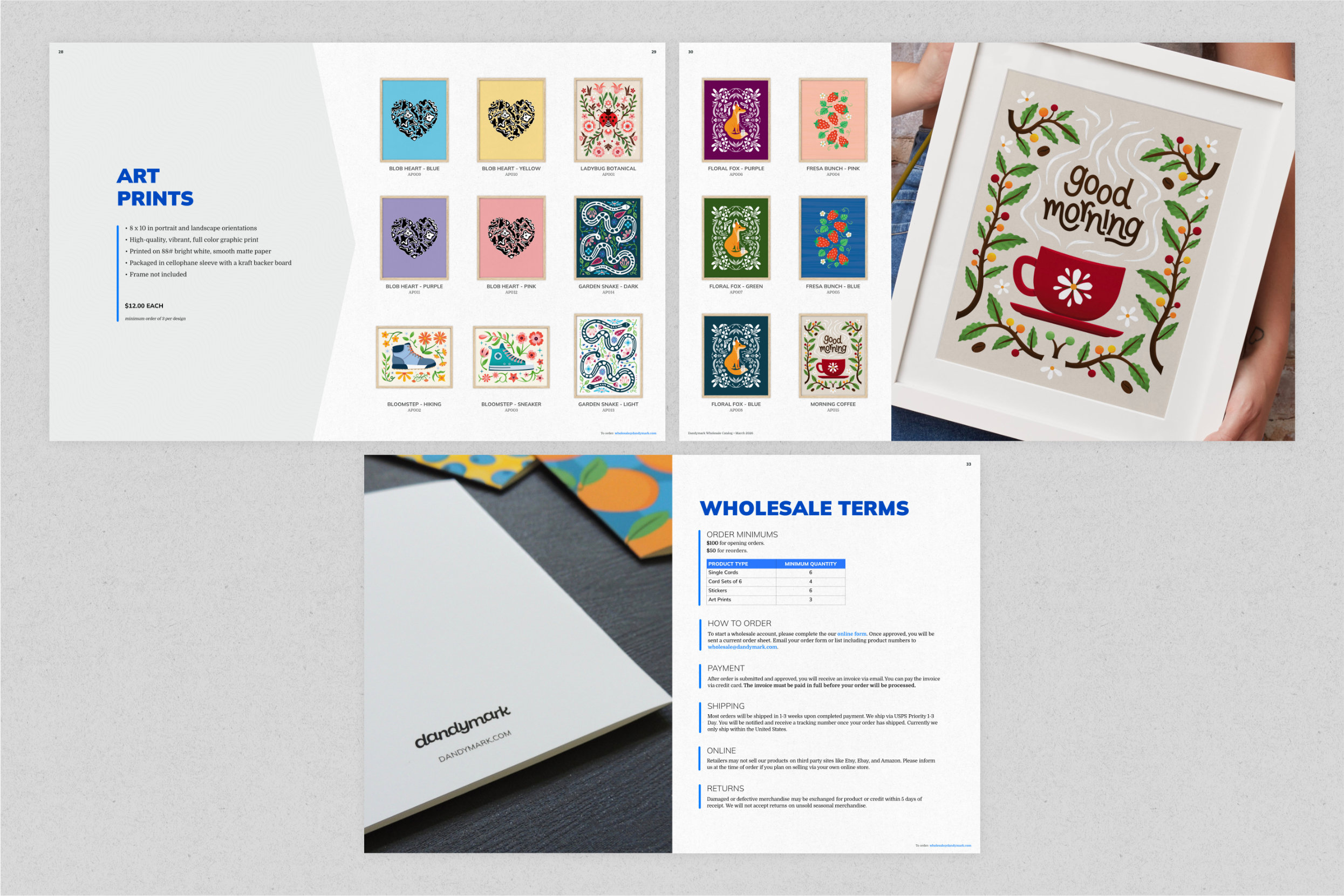 Art prints spread