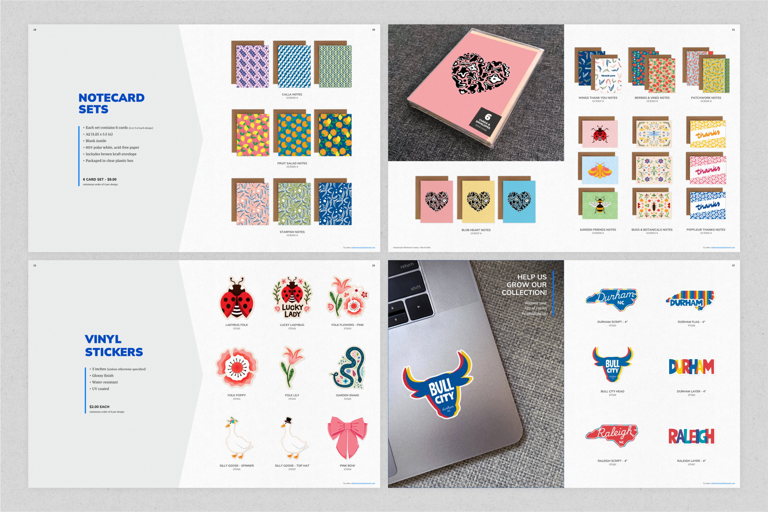 Notepads spread