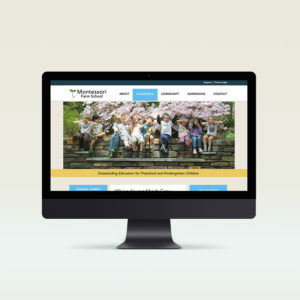 Montessori Farm School Website Design